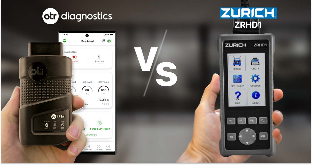 Why OTR Diagnostics outshines the Zurich ZRHD1 for heavy-duty truck maintenance