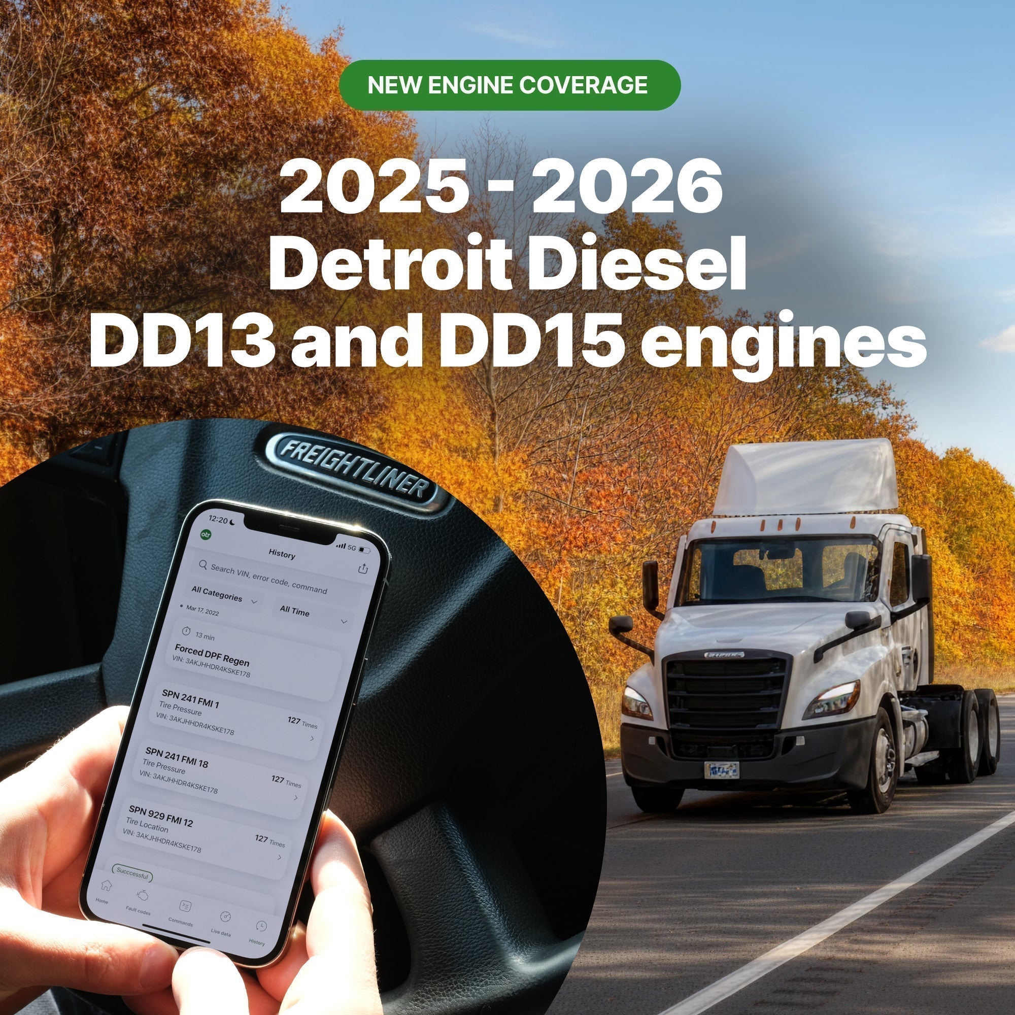 Detroit Diesel 2025–2026 coverage is now available in OTR Diagnostics