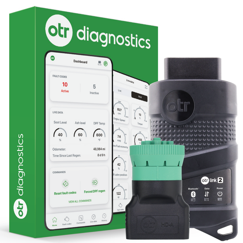 OTR Diagnostics J1939-focused OTR Link 2 diagnostic adapter and mobile app
