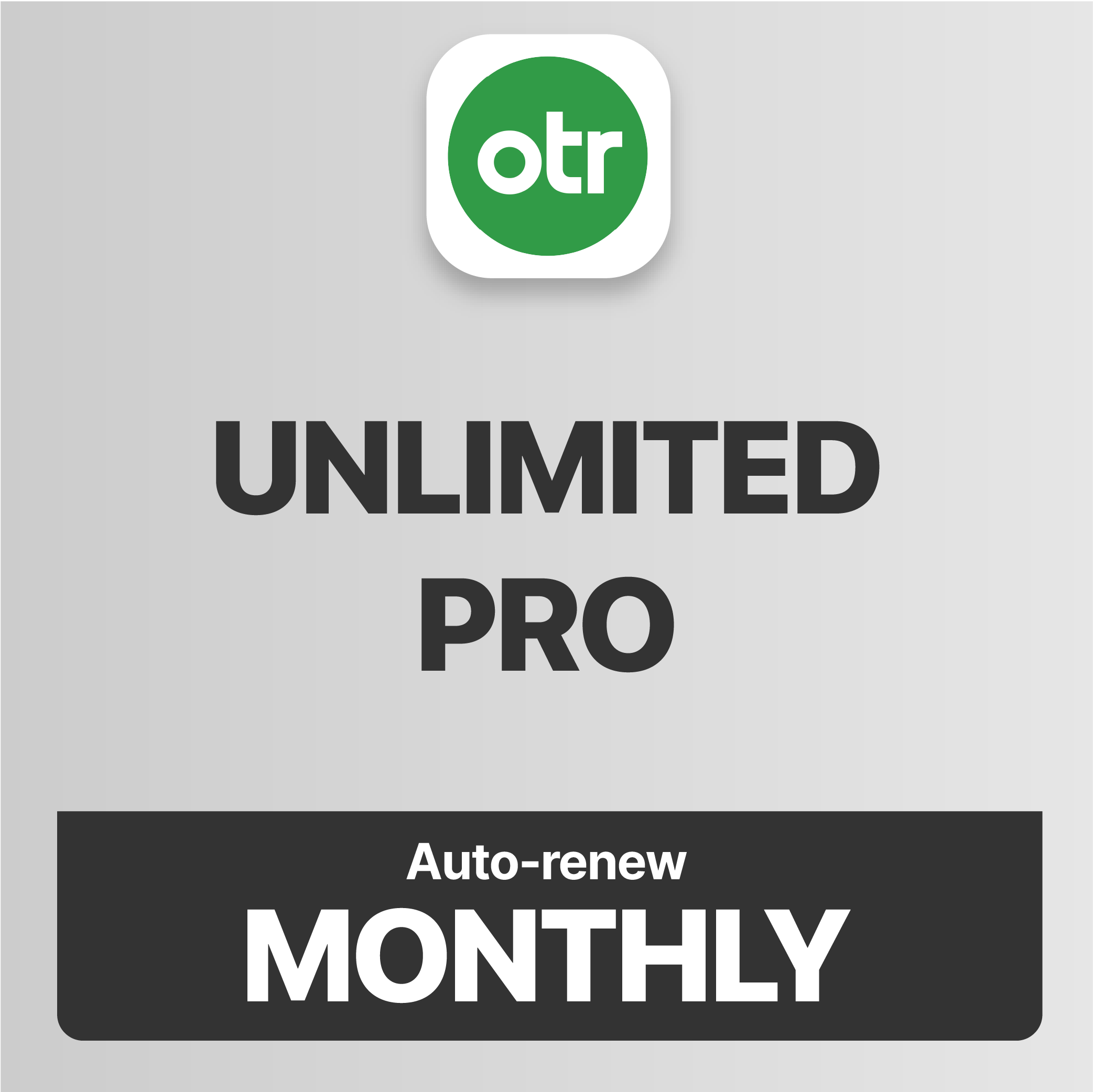 OTR Diagnostics | Unlimited Pro Plan Monthly Membership