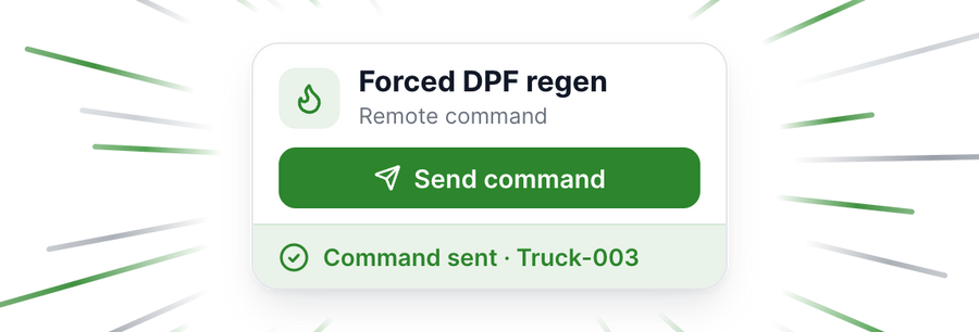 Send a forced DPF regen command